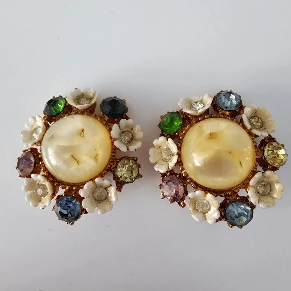 Vintage 1950s Pastel Floral Cluster 
